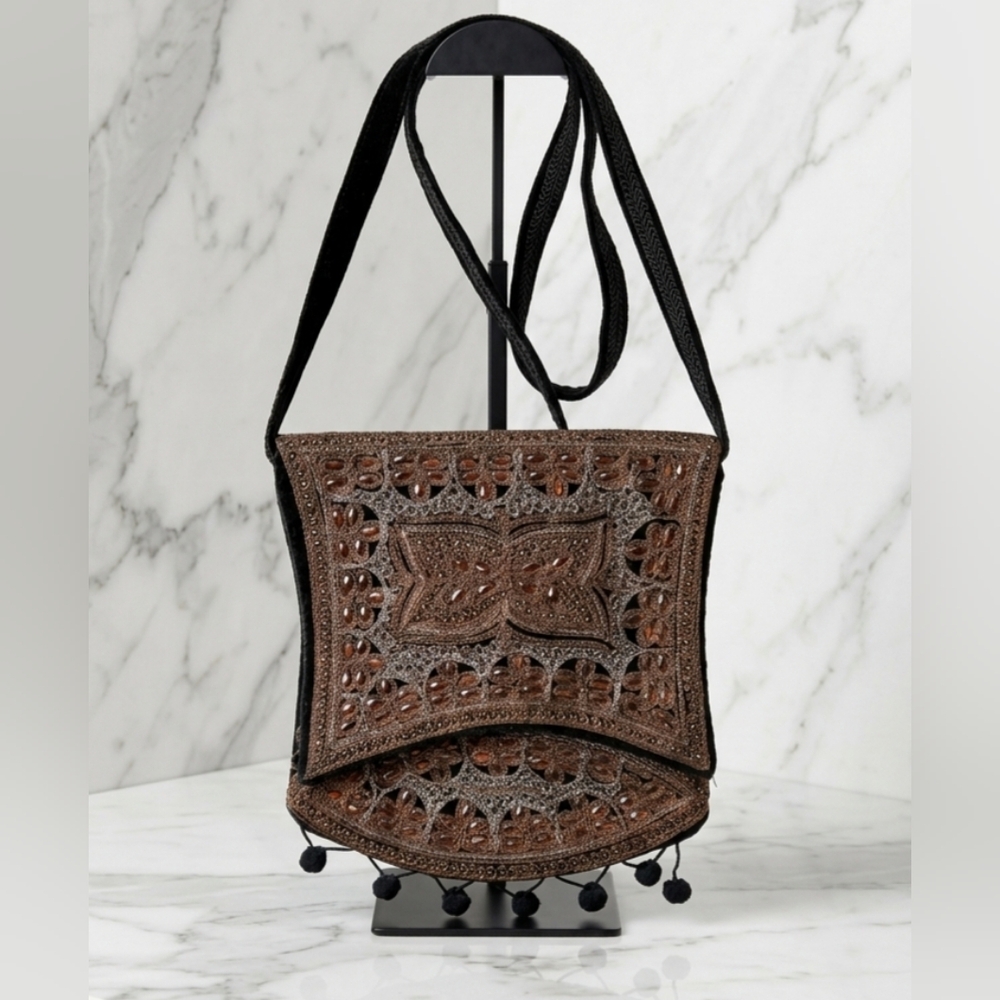 Unique Handcrafted Crossbody Embroidered Bag